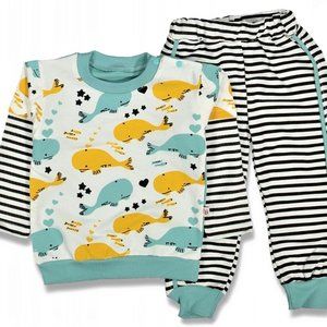 Whale Striped Set